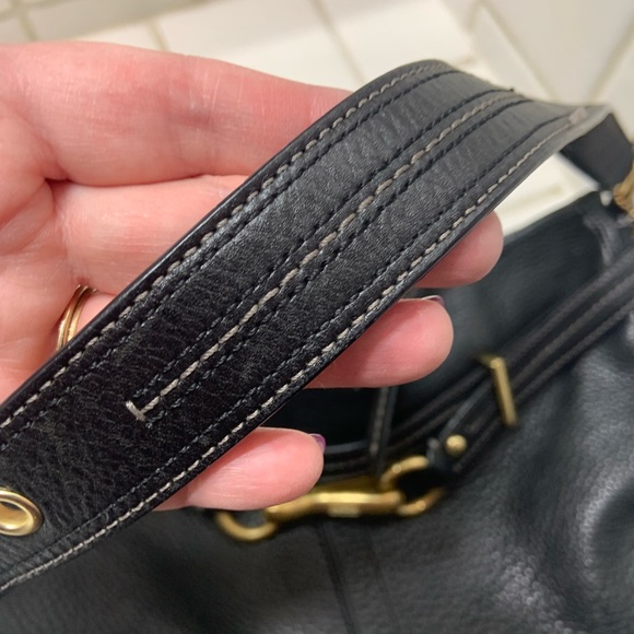 Coach Black Leather Bag-Final Price Droo - Picture 7 of 8